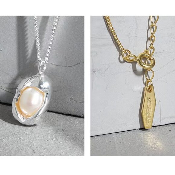 Real baroque pearl necklace,Real freshwater peal necklace - Picture 6 of 6